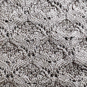 Джемпер ажурный вязаный из шерсти мериноса Konges Slojd "Gabby Faded brown", коричневый